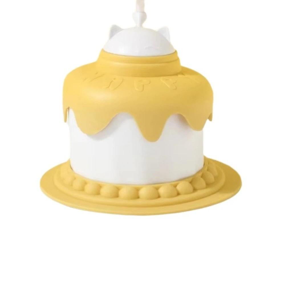 

Cartoon Shaped Pet Cake Bowl Multi-functional Slow Feeder Bowl Cat Birthday Cake Bowl Cats Dogs жёлтый