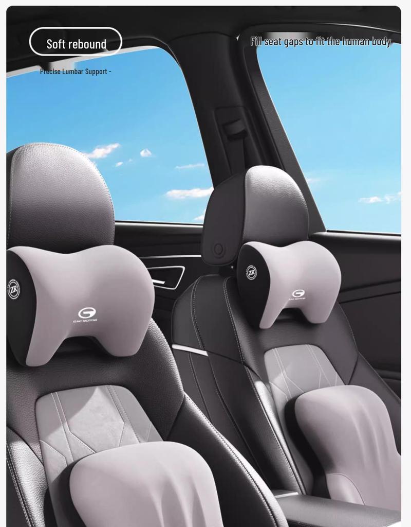 Compatible Neck Pillow and Backrest Lumbar Support for Trumpchi Cars: Yingbao GS3/GS4/GS8, M8/M6.