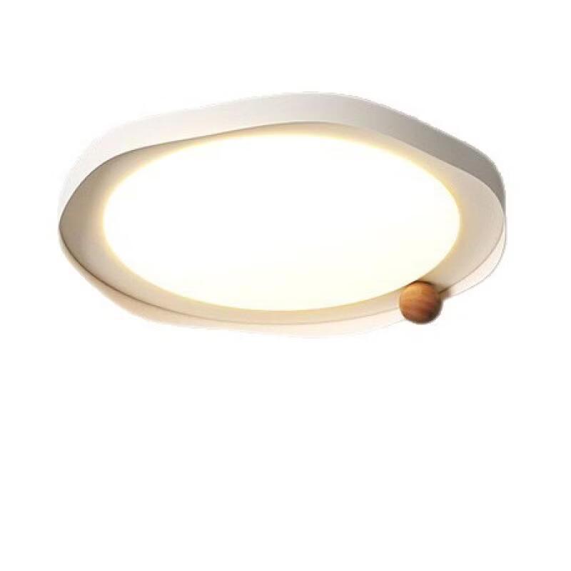 OEING 40cm Minimalist Vintage Cream Style Bedroom Ceiling Lamp