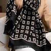 New Autumn and Winter G Letter Mid Length Imitation Cashmere Scarf Korean Style Retro Women's Scarf Thickened Warm Women's Shawl
