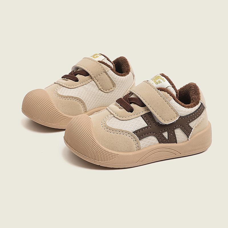Warme Lederschuhe für Kleinkinder Herbst/Winter (0-6 Jahre) - Weiche, rutschfeste, trittfeste Sohlen für Jungen & Mädchen