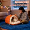 Cat Cave Bed Winter House Washable With Removable Pad Semi-Enclosed Kitten Bed Cat Furniture For Kitten Puppy Pet Sleeping