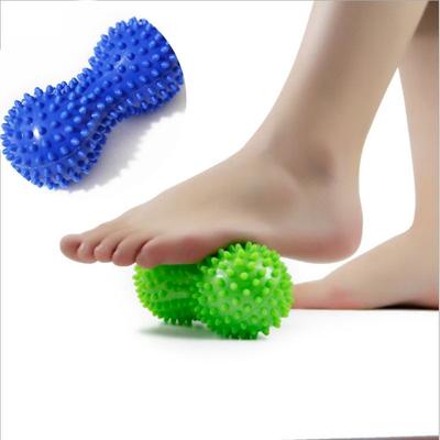 Fußmassagerolle, Erdnuss-Doppel-Lacrosse-Spiky-Ball, myofasziale Bälle für Plantarfasziitis, Mobilität, Rücken, Fußgewölbe, Schmerzlinderung