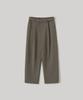 ANOTHER OFFICE Structure Curved Slacks (Khaki Brown)