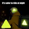1-10Pcs Reflective Stickers Night Light Safety and Warning Triangle Reflector Rear Light Sign Strips Auto Exterior Accessories