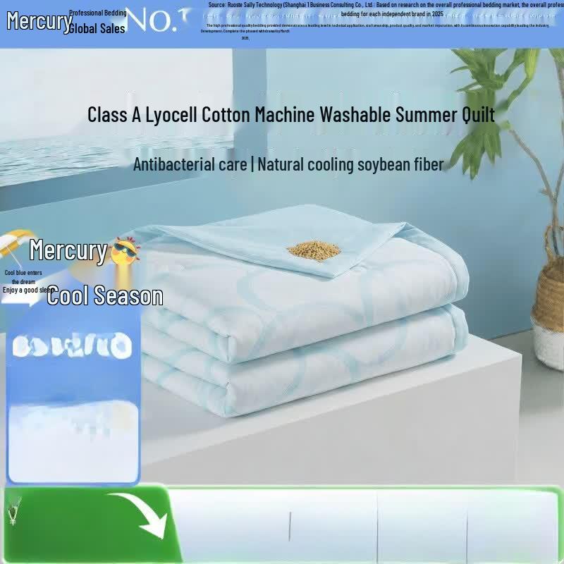 Mercury Home Textiles Lyocell Cooling Summer Quilt 200cm x 230cm