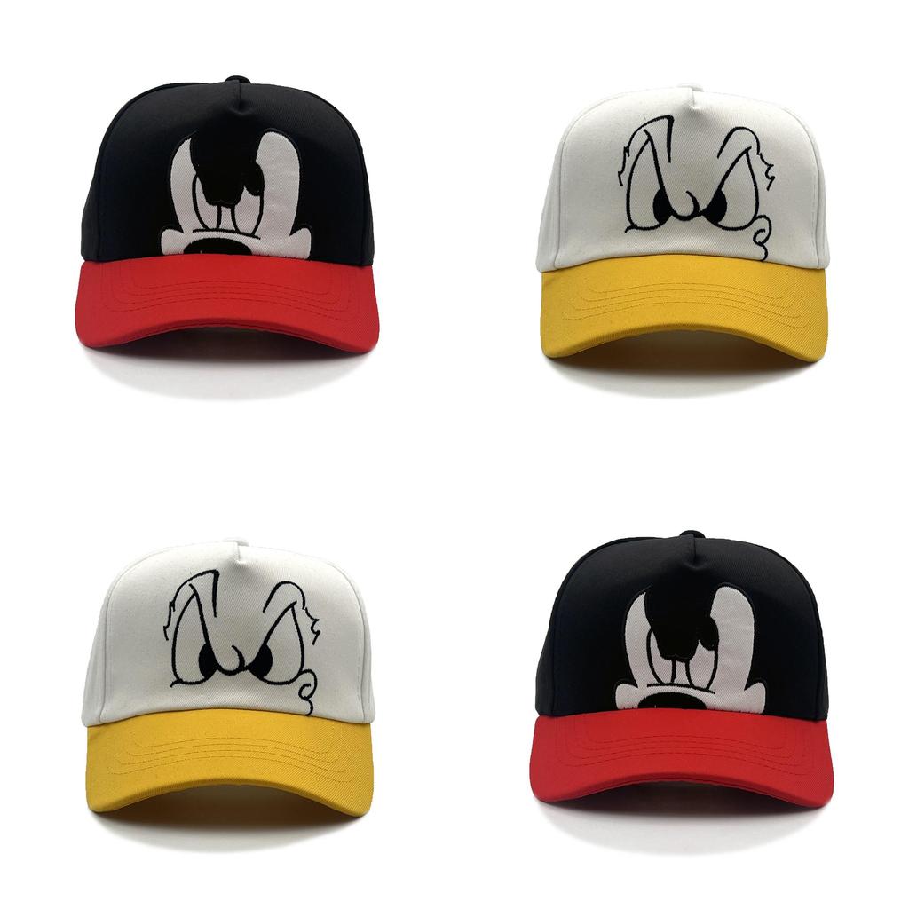 Mickey Mouse Cartoon Baseball Cap For Kids Sun Protection Breathable Cotton