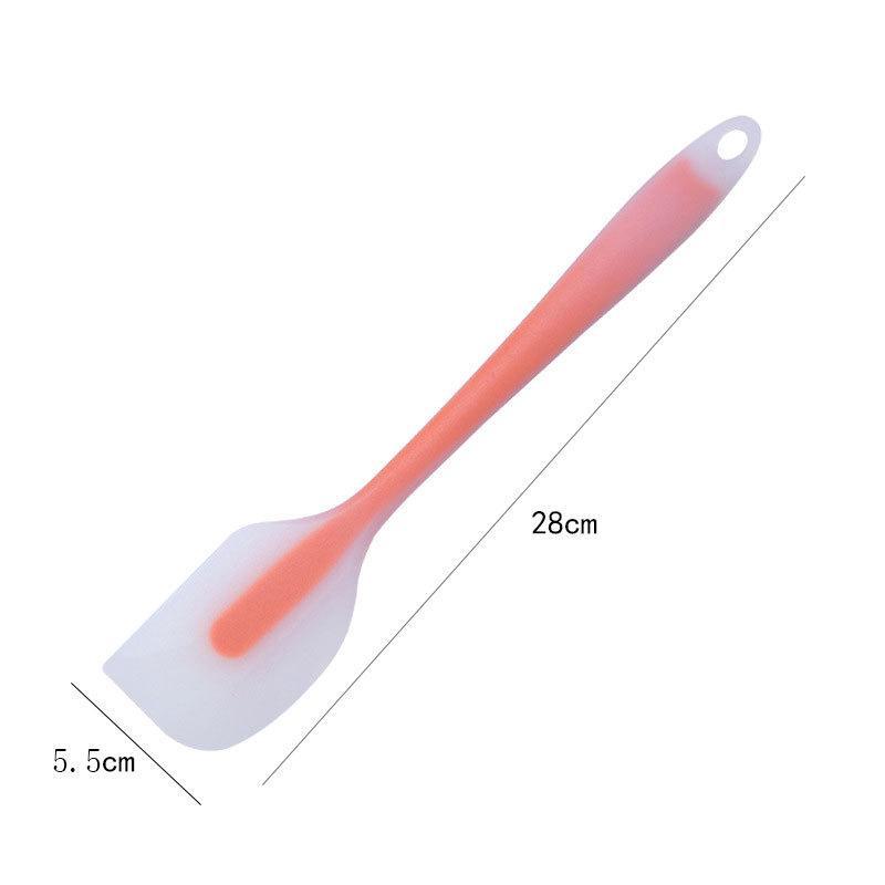 Silicone Scraper Baking Tool: Semi-Transparent Cake, Cream, and Jam Spatula