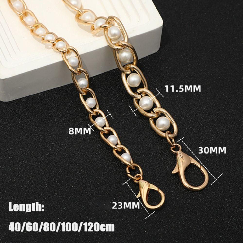 40/60/80/100/120cm Purse Bead Chain Strap for DIY Replacement Women Shoulder Crossbody Handbags Chain Bag Straps Hardware