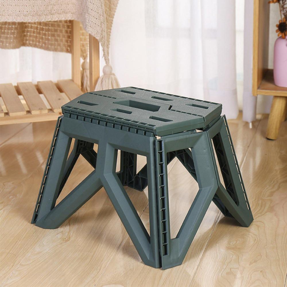 Space Saving Portable Fishing Stool High Load Non-Slip Base Folding Chair Small Compact Step Stool Outdoor