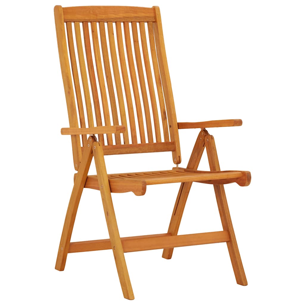 Folding Garden Chairs 2 pcs Solid Eucalyptus Wood