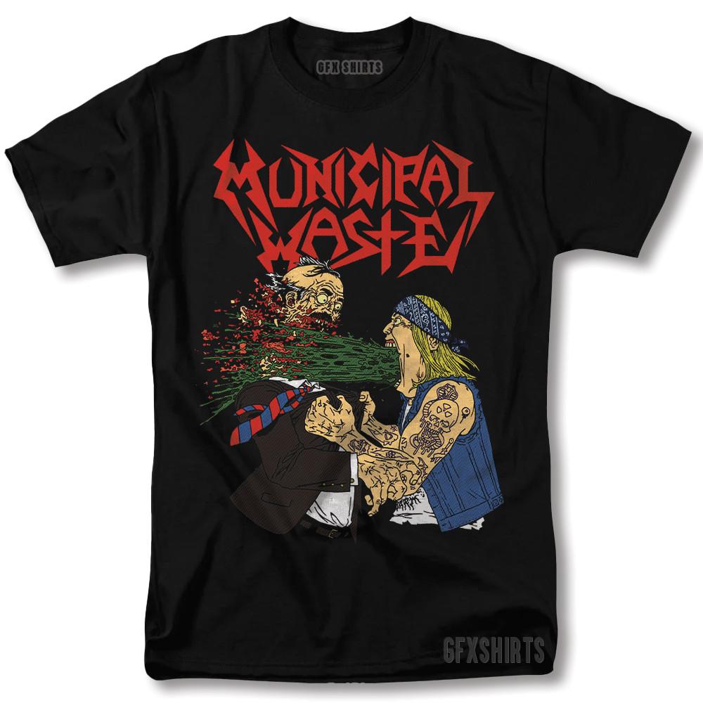 Municipal Waste Shirt Rock Merch Concert Tour Vntg Graphic Design T-Shirt