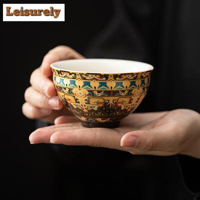 150ml Tangka Ovčí tuk Nefritový Porcelánový Čajový šálek Kreativní Dehua Bílý Mistrovský šálek Meditační šálek Čajová miska Chazhan Kung Fu Čajová souprava