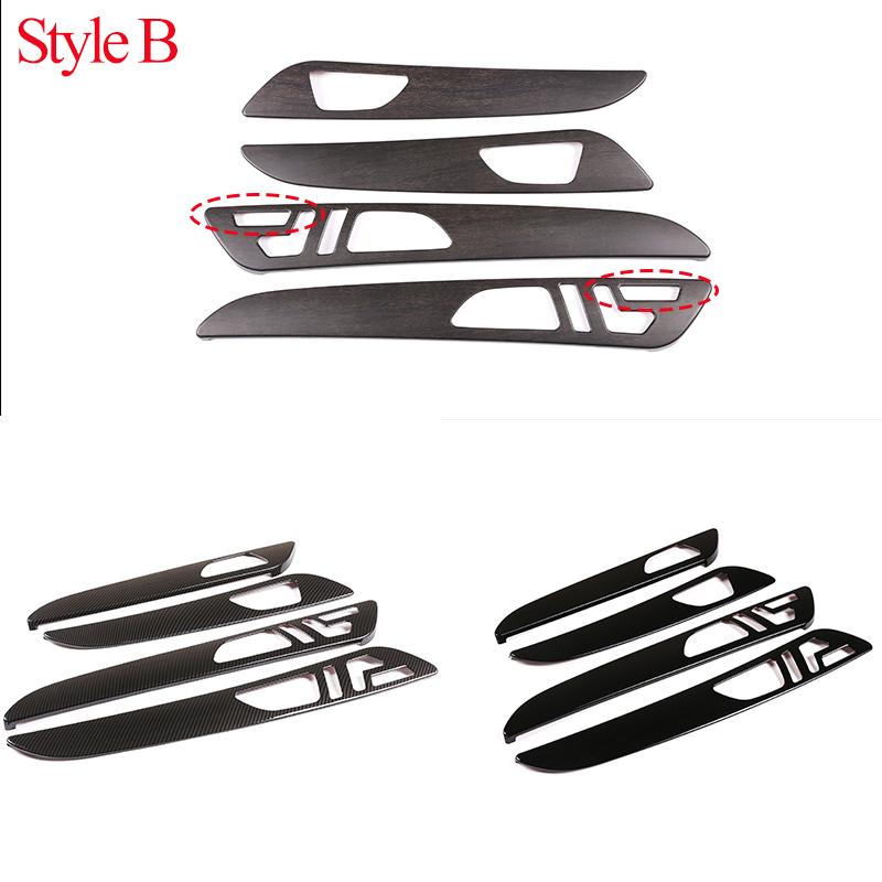 For Mercedes Benz ML GLE GL Class GLS320 400 2012-2019 Car ABS Black Interior Door Decoration Panel Cover Trim Accessories