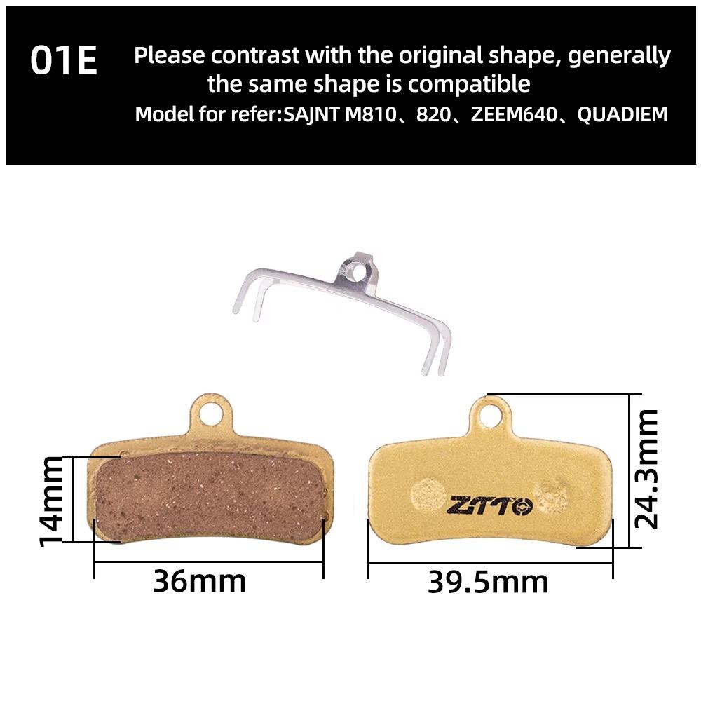 1 Pair Wear-resistant Disc Brake Pads Bicycle Accessories Copper Based