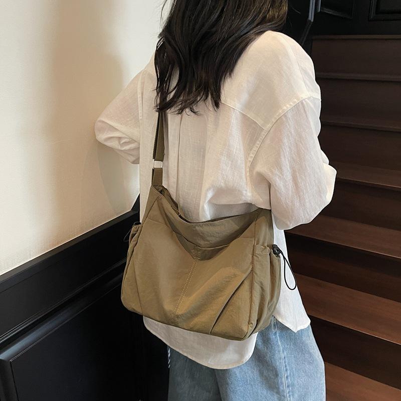 Simple Cloth Bag Bag Women'S Large-Capacity Trendy Brand Casual Messenger Bag Versatile Student Class Shoulder Tote Bag