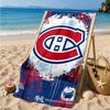 Asciugamano da Spiaggia Squadra di Hockey Canadiens, Microfibra Super Morbida, Regalo Perfetto per Lei/Lui, Compleanno, per Piscina, Spiaggia, Viaggio, Decorazione Festa in Spiaggia