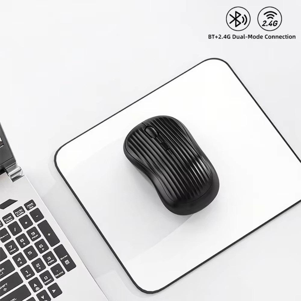Rechargeable Wireless Mouse 2.4G Bluetooth Silent Mouse Dual Mode Mouse Desktop Laptop Tablet