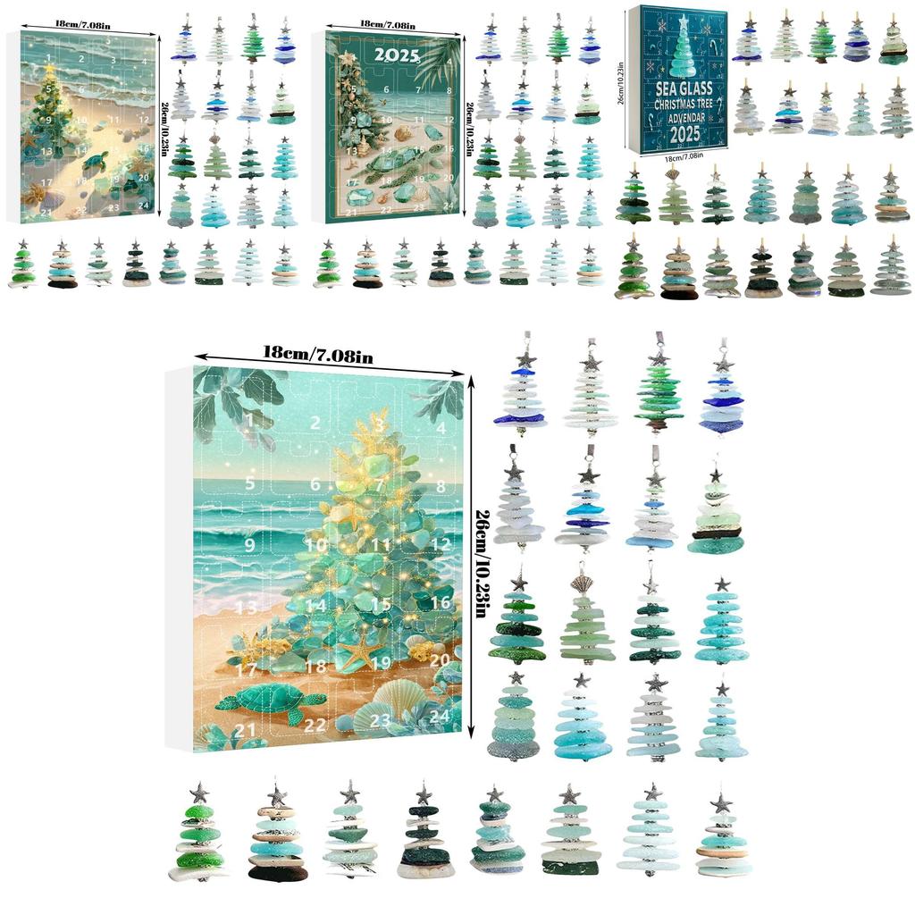 Christmas Tree Holiday Gift Set With Acrylic Ornaments For Family Festivities