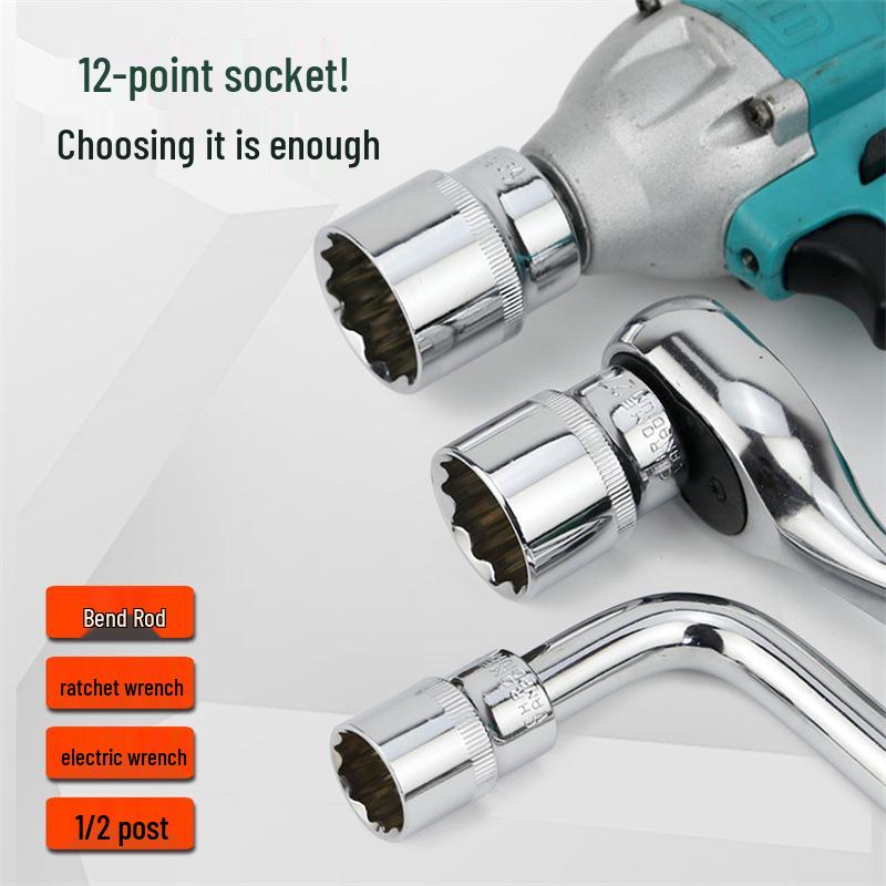 12-Point Torx Spline Socket Set, 1/2" Drive, 8-32mm, Auto Repair Tool