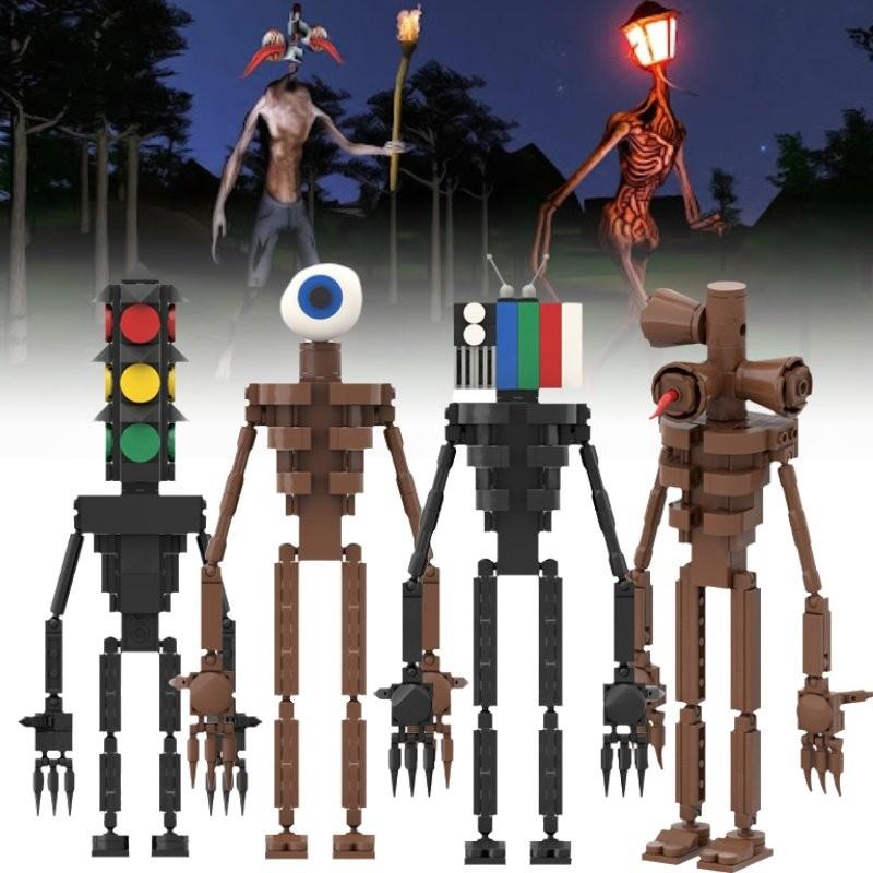 Siren Awakening Head Monster Assembling Building Blocks Toys Tabletop Decoration