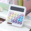 High Sensitivity Button 12 Digit Calculator Large LCD Display Candy Colored Calculator  School Use