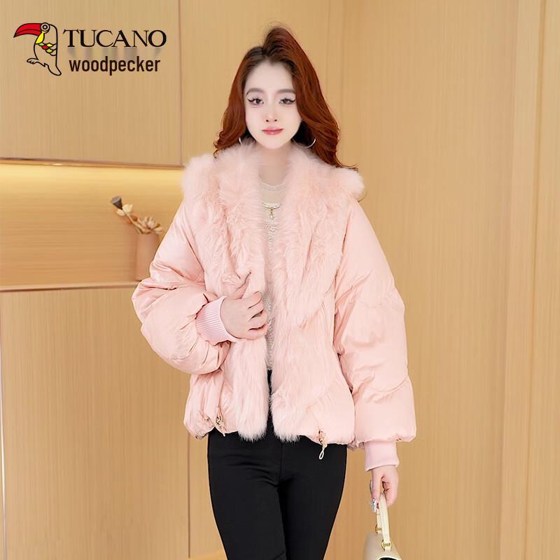 Woodpecker Women's Winter Down Jacket with Fur Collar