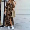 BITCED Women's Spring/Autumn Fashion: Sensual Single-Breasted Button-Down Shirt Dress Loose-Fitting Polo Neck Dress