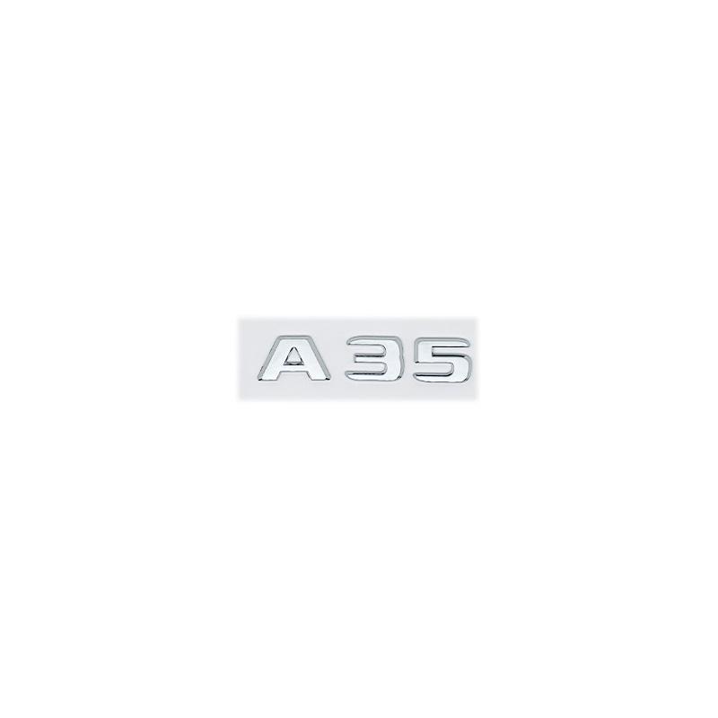Emblema 3D ABS con letras negras brillantes A35 A45 A45S Turbo 4matic para Mercedes Benz AMG, guardabarros trasero para maletero W176 W177, pegatina con logotipo