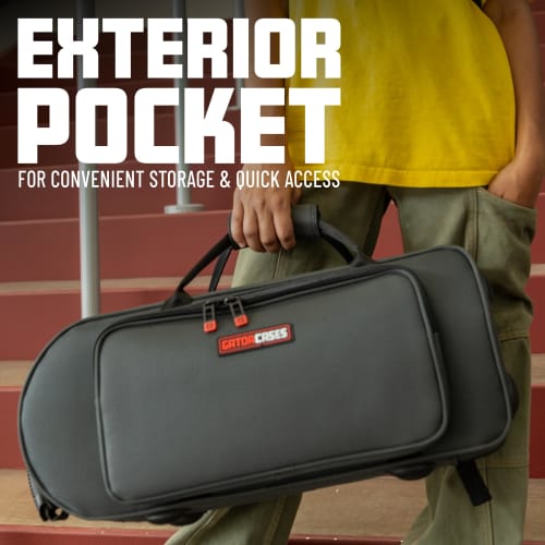 GATOR Adagio Series Lightweight Semi-Hard Case for Tenor Saxophone, Square, EPS (GL-TENORSAX-R23)