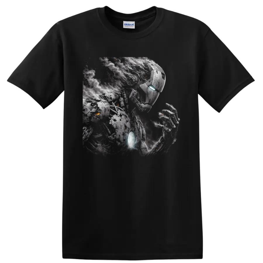 Iron Man T Shirt Smoky Armored Hero Sci Fi Graphic Artwork Tee Gift Unisex Wear