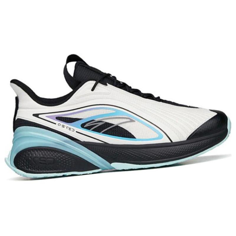 Anta C37 2.0 Wear-Resistant Coverage Low-Top Running Shoes Men's White Black Blue Sneakers 112135537R-6