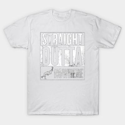 T-Shirt Damen Straight Outta Nowhere Rko Harajuku Print Kawaii Tshirt Sommer Kurzarm Damen T-Shirt Top T-Shirt