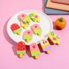 Creative Cute Fruit Cartoon Ice Cream Popsicle Eraser - Low-Dust Student Stationery