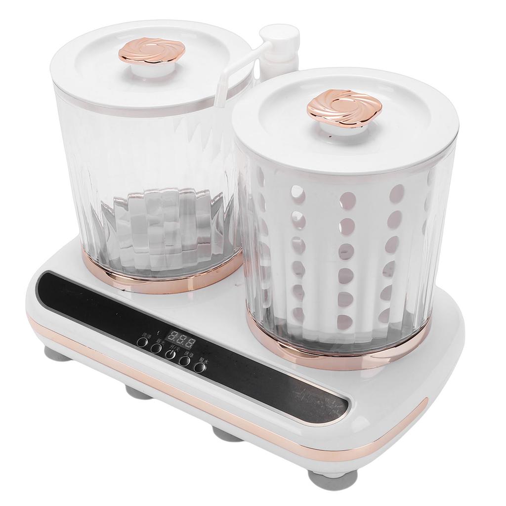 Underwear Washing Machine with Dual Cup Spin Dry Drain Pipe Rechargeable Portable Underwear Washer for Bathroom Home