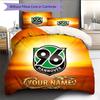 Individuelles Namens-Bettwäsche-Steppdecken-Set mit Hannover 96 Muster Heimdekoration Geschenk (1 Bettbezug + 2 Kissenbezüge (ohne Füllung))