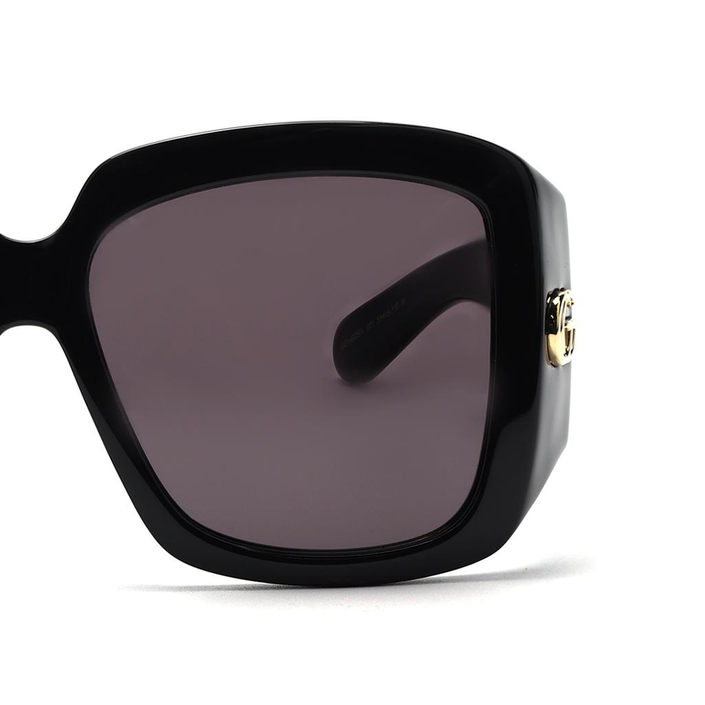 Gucci Logo Irregular Shape Sunglasses Men Sunglasses Black GG1402S001