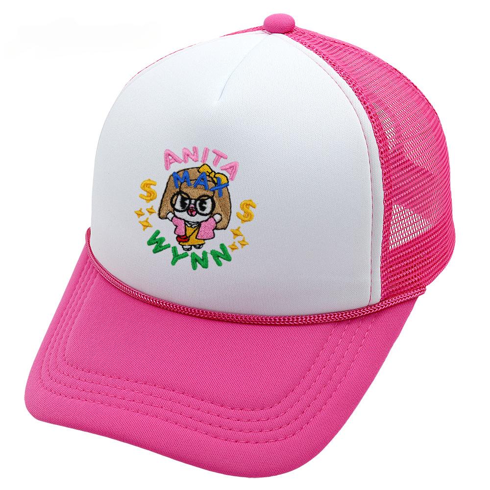 ANITA MAX WYNN Baseball Cap for Unisex Women Hip Hop Cartoon Print Mesh Hat Cute Trucker  Hat Casquette Gorras Bone