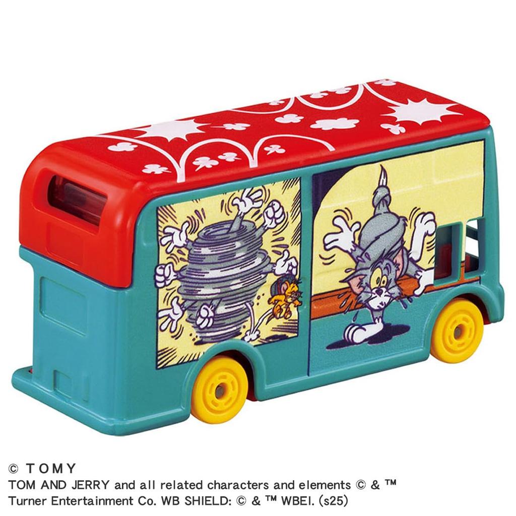 Takara Tomy Dream Tomica SP Tom and Jerry Wrapping Bus Miniature Car Toy for Ages 3 and Up (Blue)