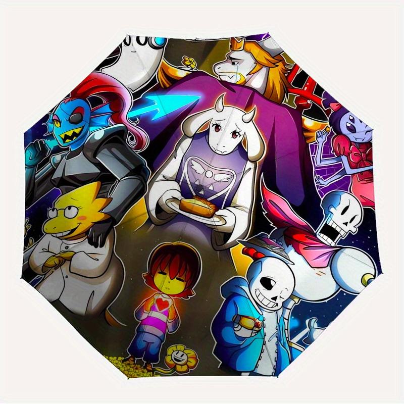 

1pc Undertale, Characters Themed High-quality Umbrella,Automatic Opening and Closing Umbrella,Multi-functional Umbrella G0811170