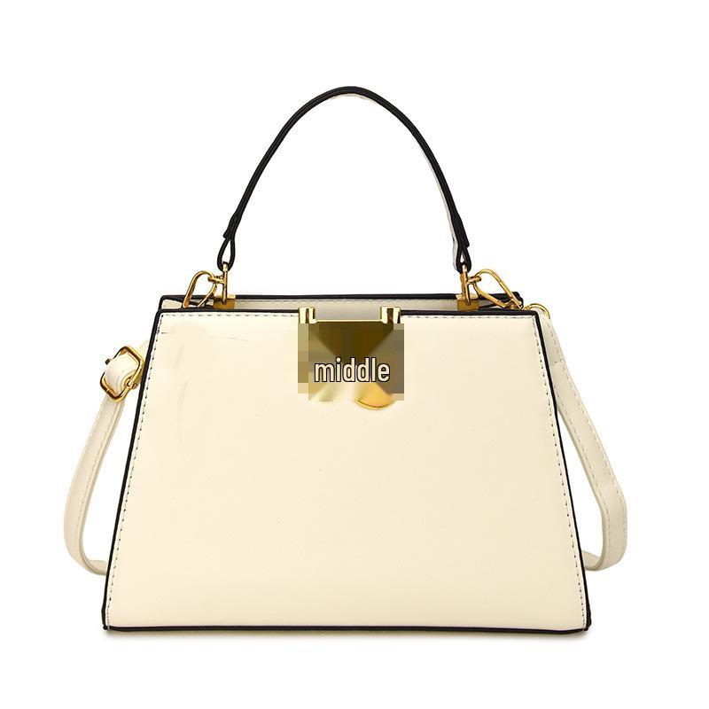 Kelly Bag: Elegant Retro Shoulder & Crossbody Handbag with Solid Color for Commuting