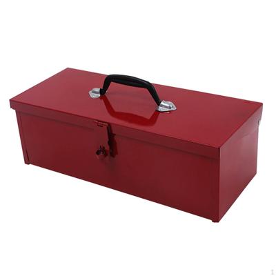 Utensili in ferro con maniglia portatile Scatola portaoggetti multiuso Organizer Rosso resistente
