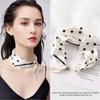 Printed Neck Scarf Pearl Buckle Neckerchief New Silk Scarf  Women