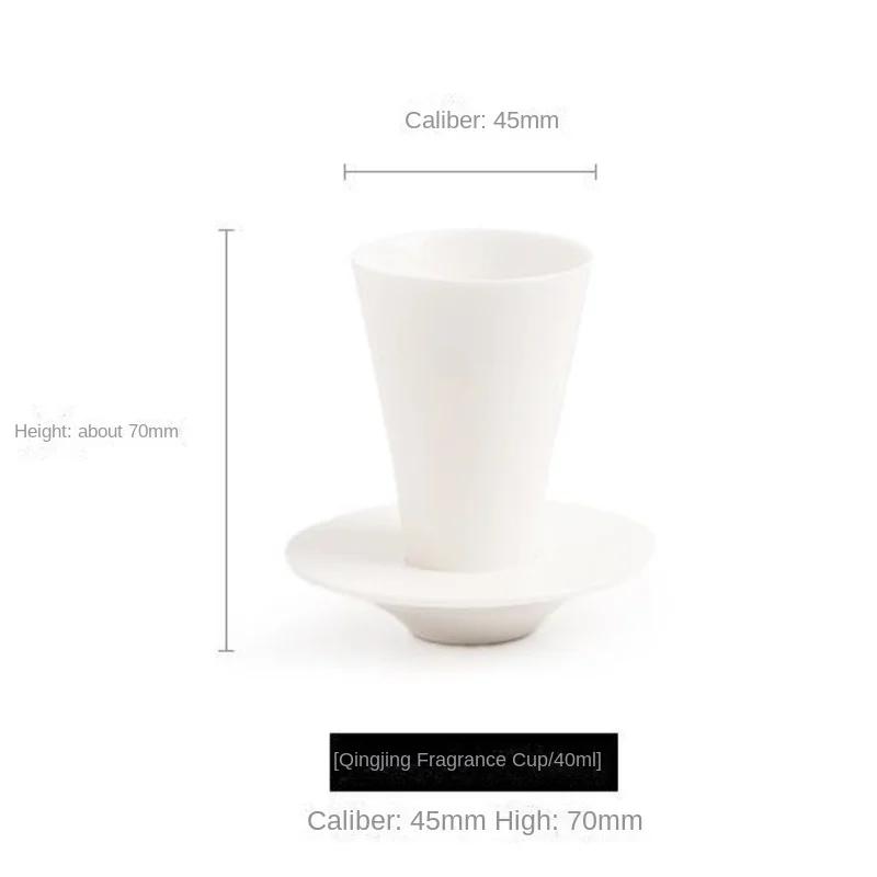 

Высококлассный Набор для чайной церемонии, Чайное искусство, Маленькая Нефритовая Фарфоровая Новая Одиночная Чашка, Набор Мастерских Чашек для Аромата, Китайская Чайная Посуда, Кухня 45ml