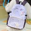 Schoolbag wholesale solid color schoolbag female cute girl polka dot high value junior high school students large capacity small fresh backpack