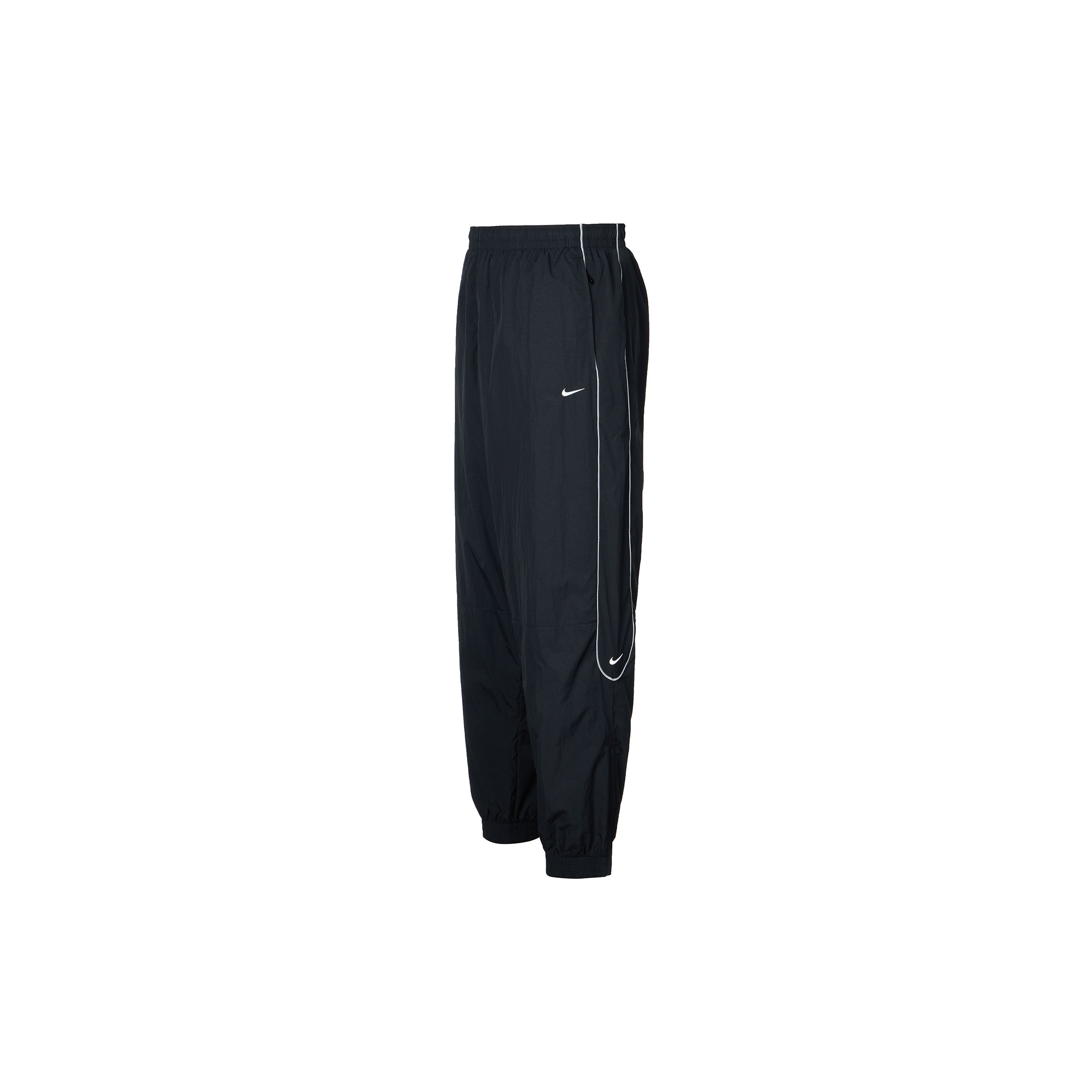 Nike Solo Swoosh Men s Woven Water Repellent Track Pants Black White FB8620-010 XL