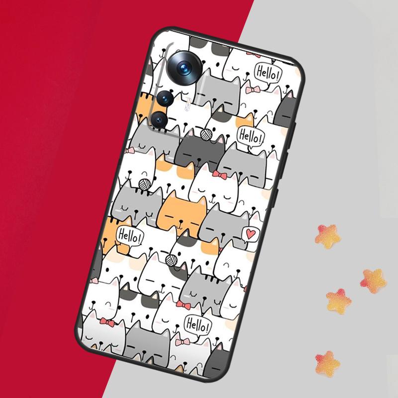 

Забавные милые котики Чехол Для Xiaomi 14T 11T 12T 13T 15 Pro 13 14 Ultra Чехол Для POCO F7 F5 F6 X3 X5 X6 X7 Pro Xiaomi 12T (12T Pro)