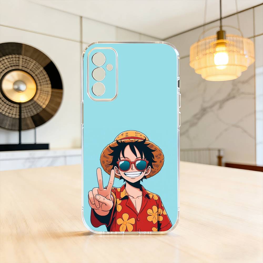 Luffy Straw Hat Calm Ocean Straw Hat Phone Case For SamsungA10,12,20,21S,30,31,40,50,51,52,70,71 Transparent Cover