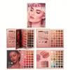 105 Color Eye Shadow Palette with Cute Lady Design in Book Shape, Shimmer and Matte Earth Tones Makeup