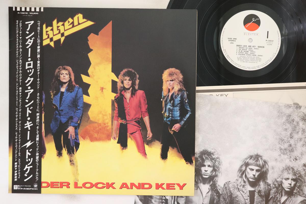 

LP Record DOKKEN - Under Lock & Key P13212 ELEKTRA 1985 Japan Obi Metal Used